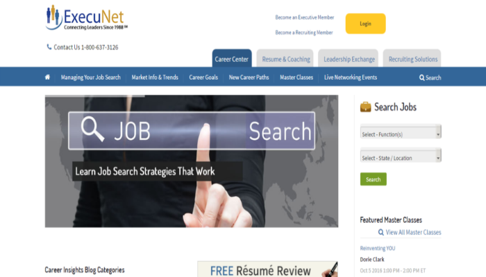 execunet resume writing reviews